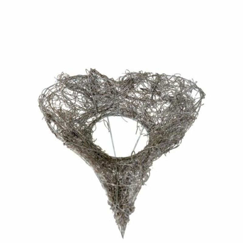 Bukettholder hjerteformet 15 cm