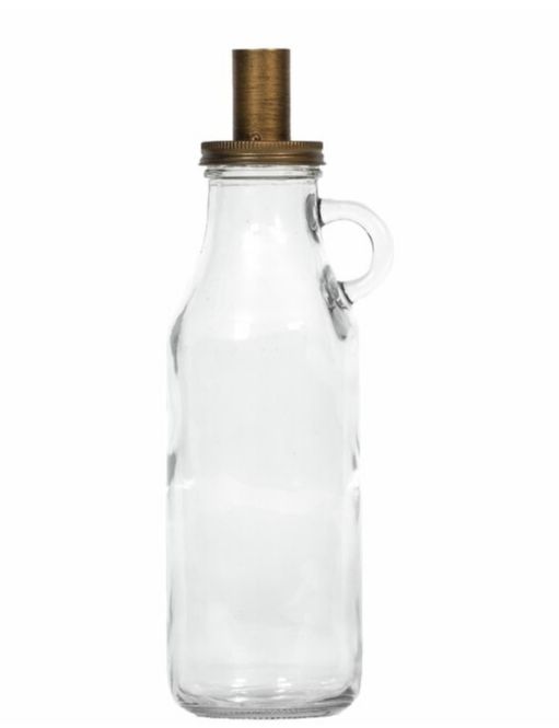 Hovedbilde  Vase og lysestake D8,5 H29 cm  - klart glass